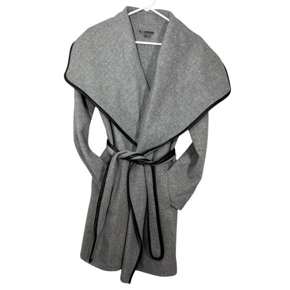 Vince Jackets & Blazers - Vince‎ Gray Wool Wrap Coat Size Small Women’s